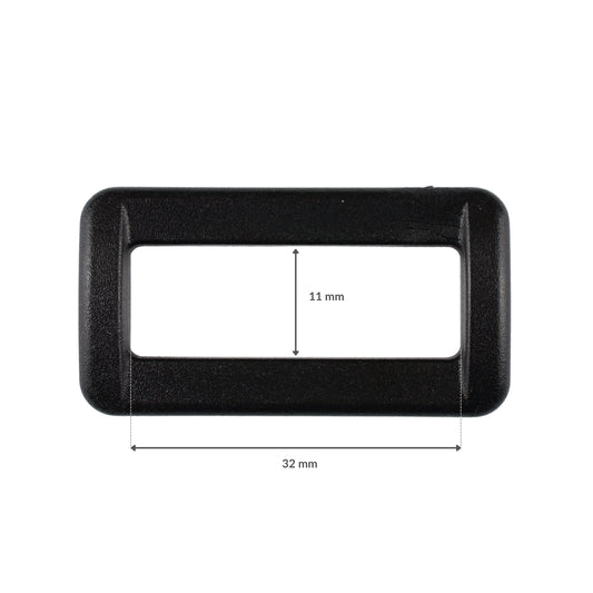 Ramka plastikowa - 32/11 mm czarna 1 szt.