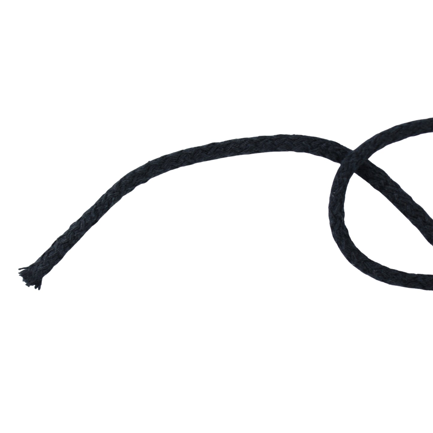 Cord - Cotton 5 mm/1 m black