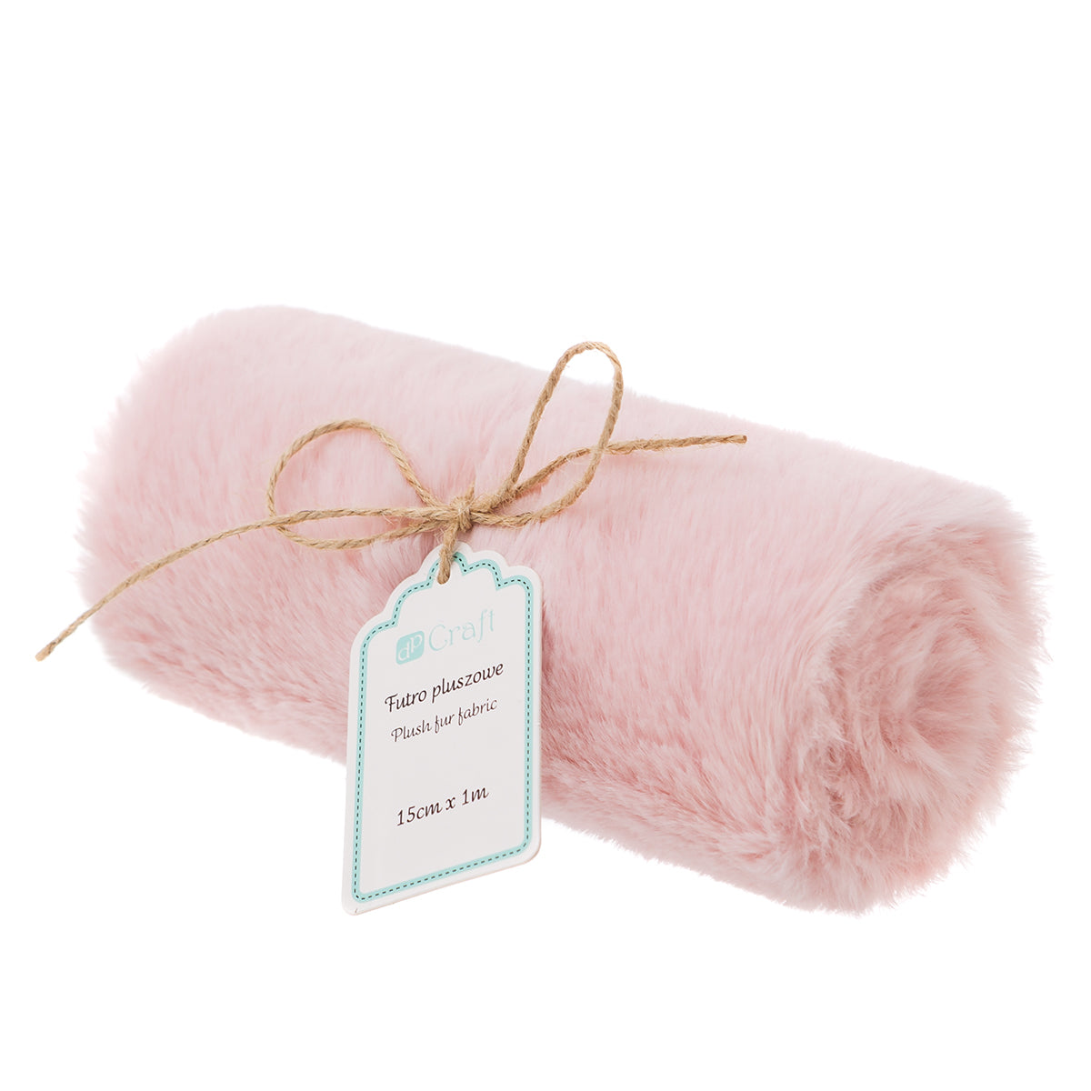 DpCraft plush faux fur - 15 cm/1 m pink