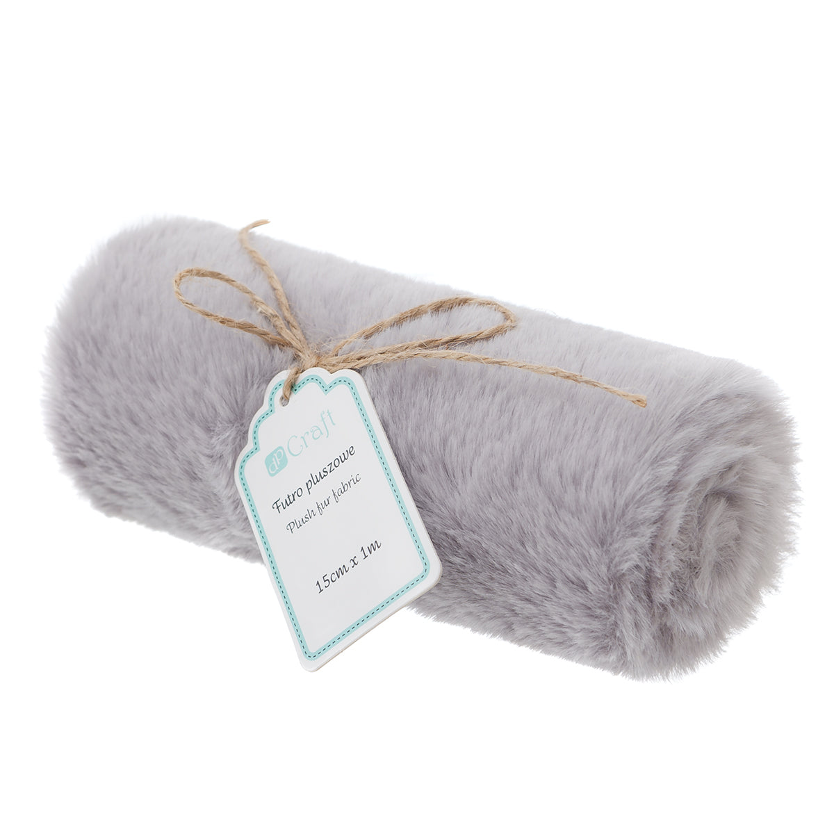 DpCraft plush faux fur - 15 cm/1 m gray
