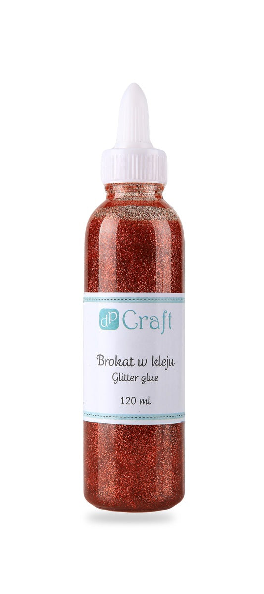 DpCraft glitter glue - 120 ml red