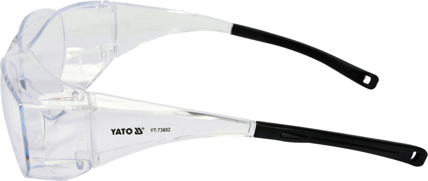 Yato protective safety glasses - clear fit-over