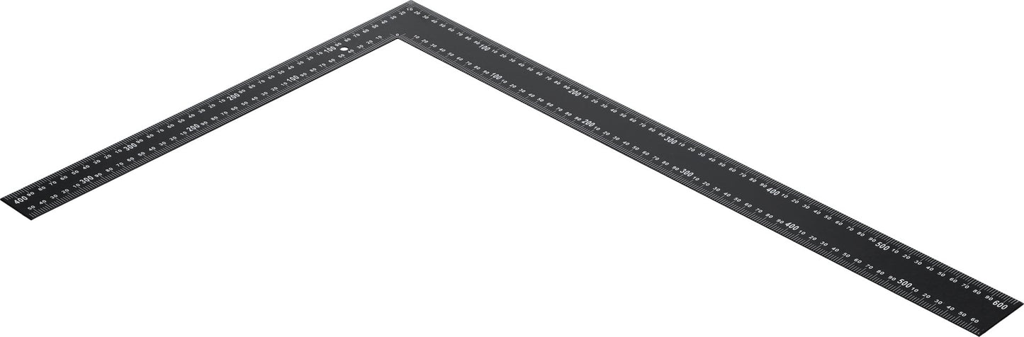Vorel metal try square - black 600x400 mm