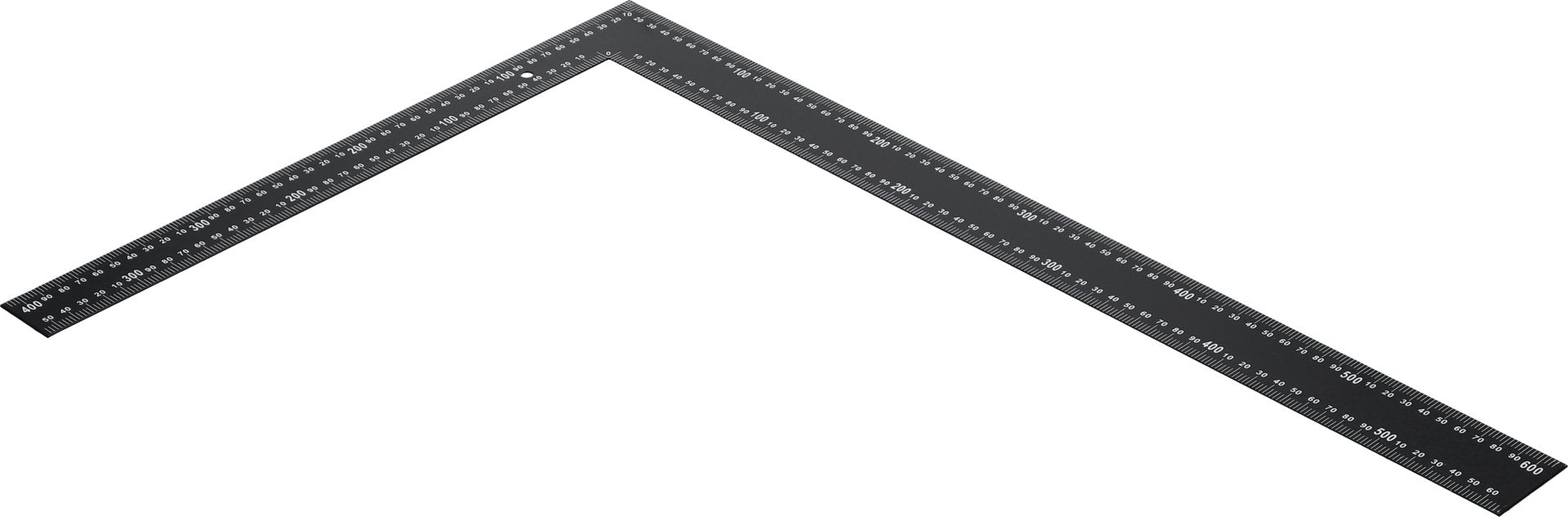 Vorel metal try square - black 600x400 mm