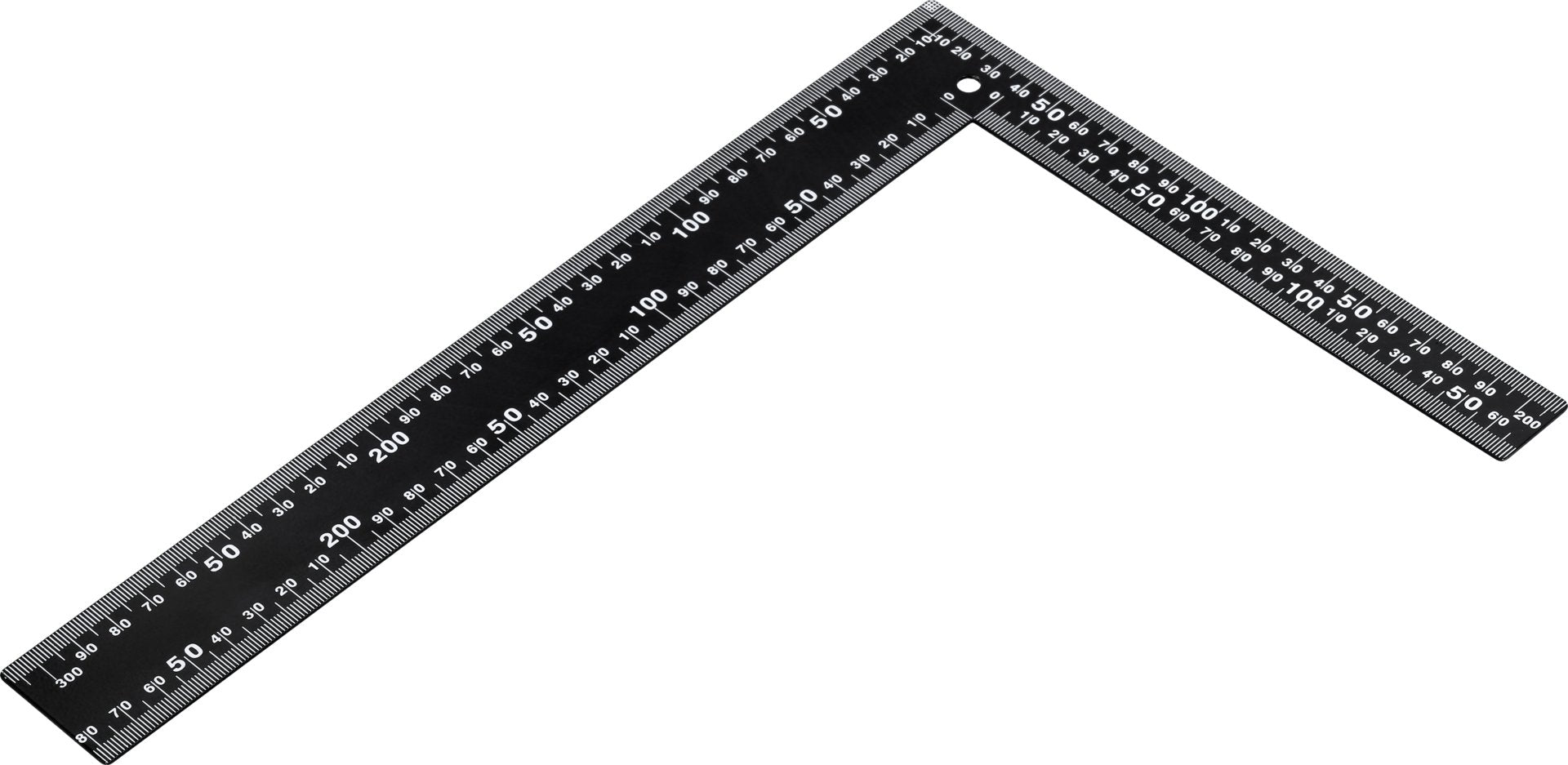 Vorel metal try square - black 300x200 mm