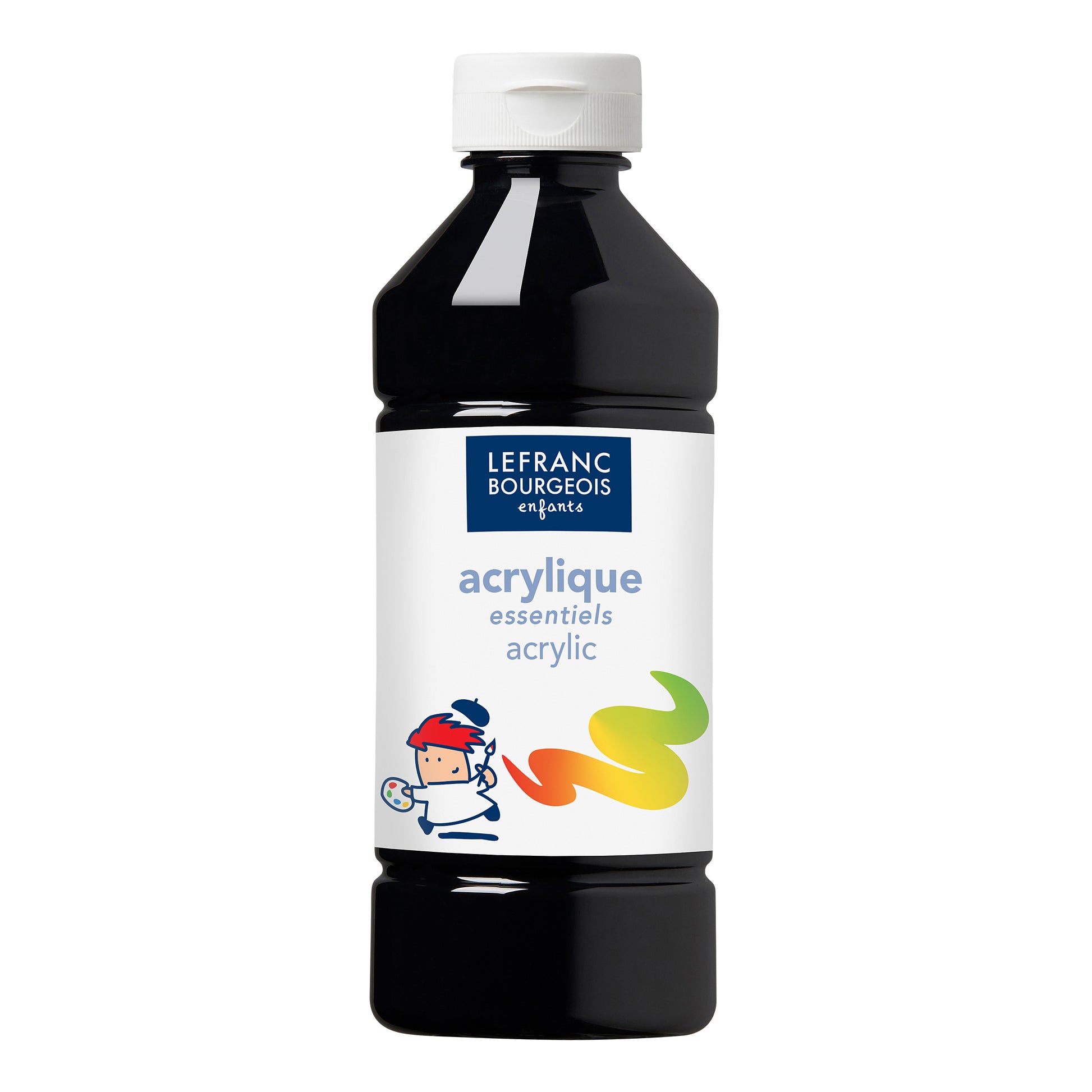 Lefranc Bourgeois Acrylic Paint - Black 500 ml