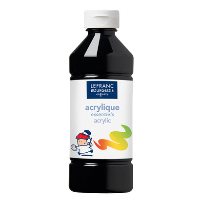 Lefranc Bourgeois Acrylic Paint - Black 500 ml