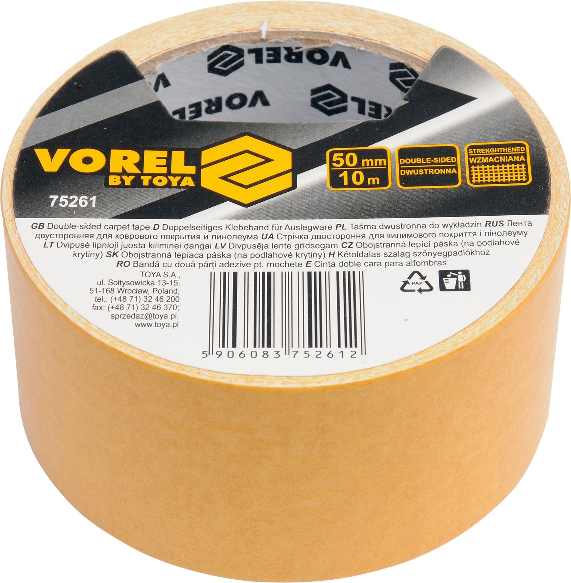 Vorel double-sided tape - 50 mm x 10 m