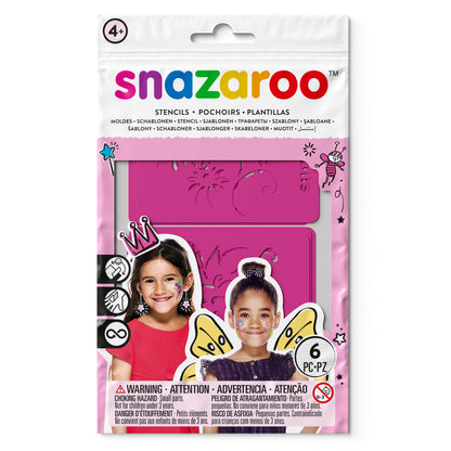 Snazaroo Face Painting Stencils - Girls 6 pcs