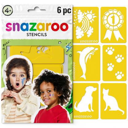 Snazaroo Face Painting Stencils - Universal 6 pcs.