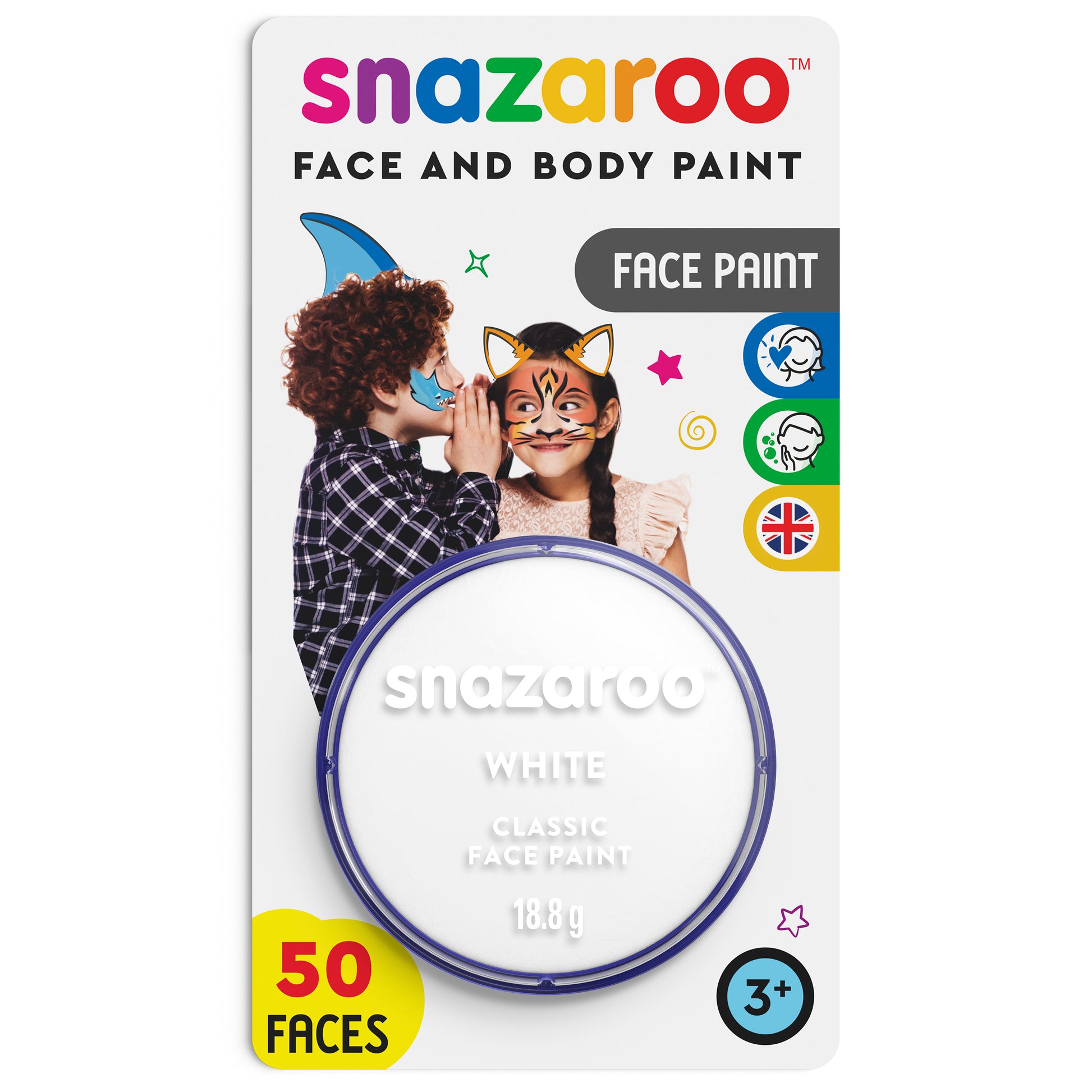 Snazaroo Face and Body Paint - White 18 ml