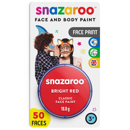 Snazaroo Face and Body Paint - Bright Red 18 ml