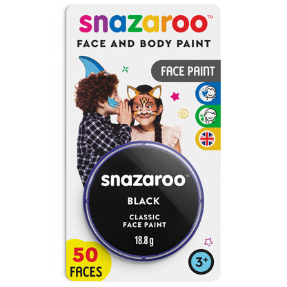 Snazaroo Face and Body Paint - Black 18 ml
