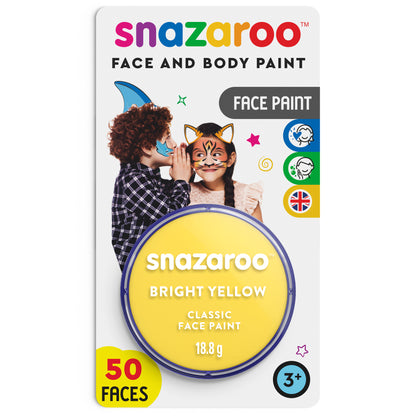 Snazaroo Face and Body Paint - Bright Yellow 18 ml