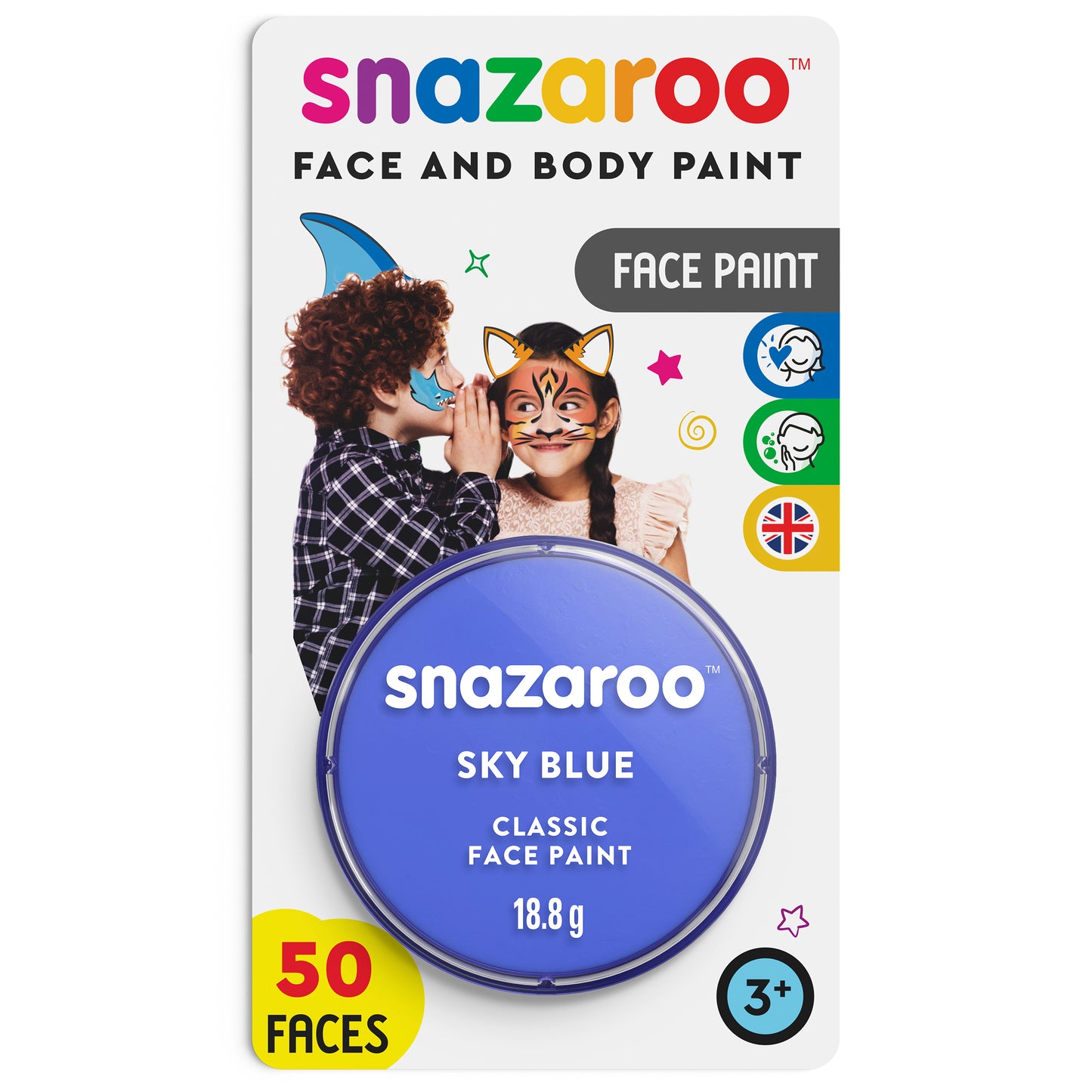 Snazaroo Face and Body Paint - Sky Blue 18 ml