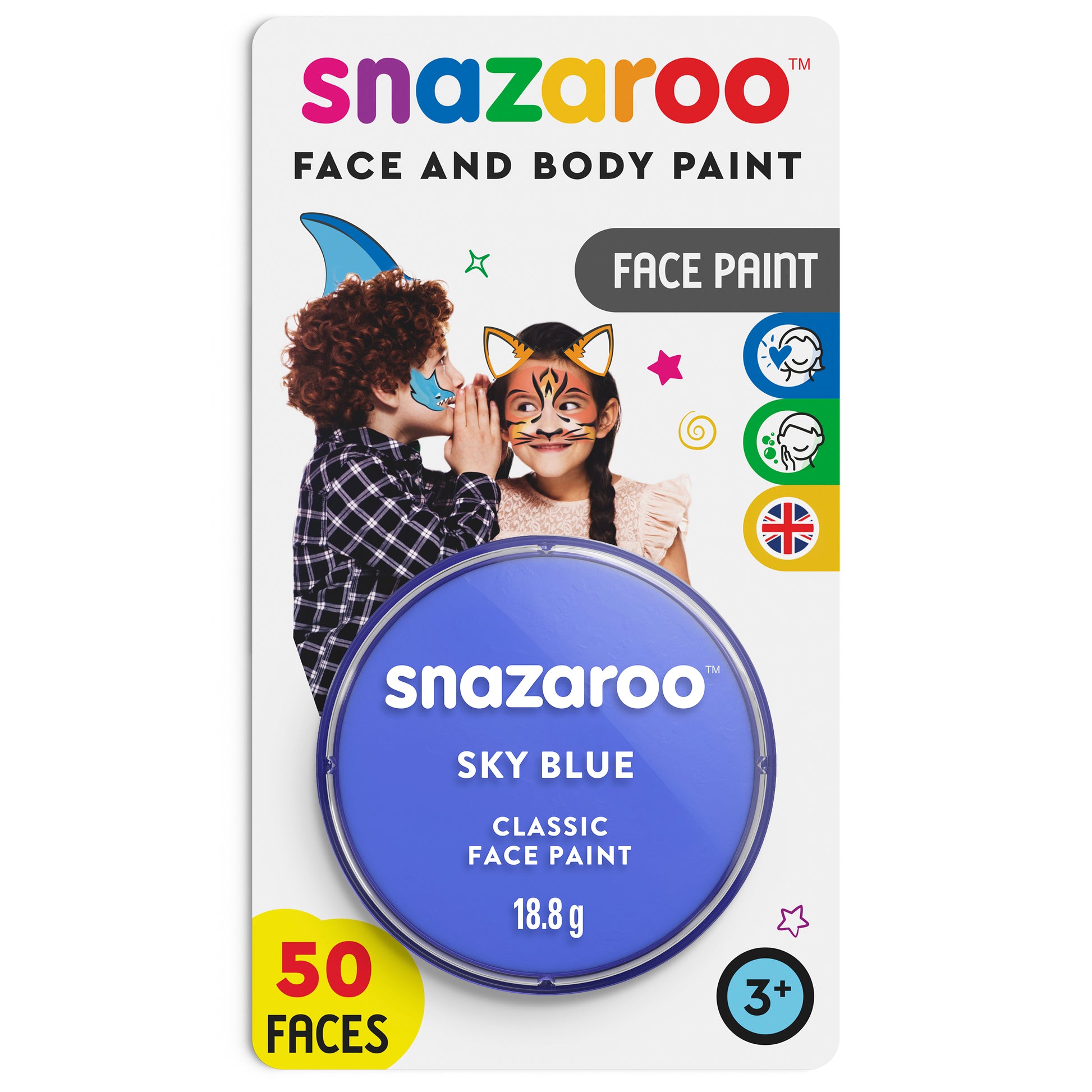 Snazaroo Face and Body Paint - Sky Blue 18 ml