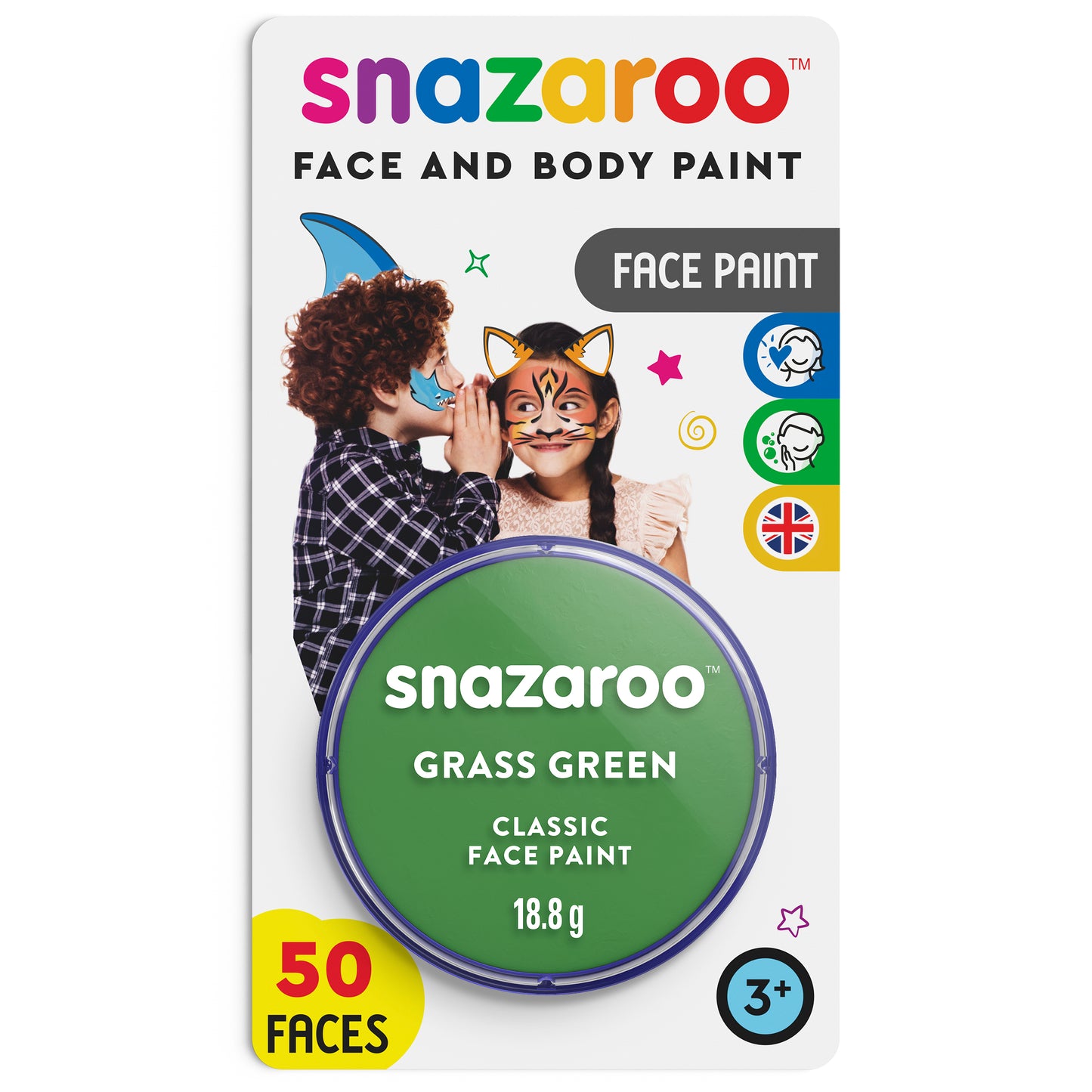 Snazaroo Face and Body Paint - Grass Green 18 ml