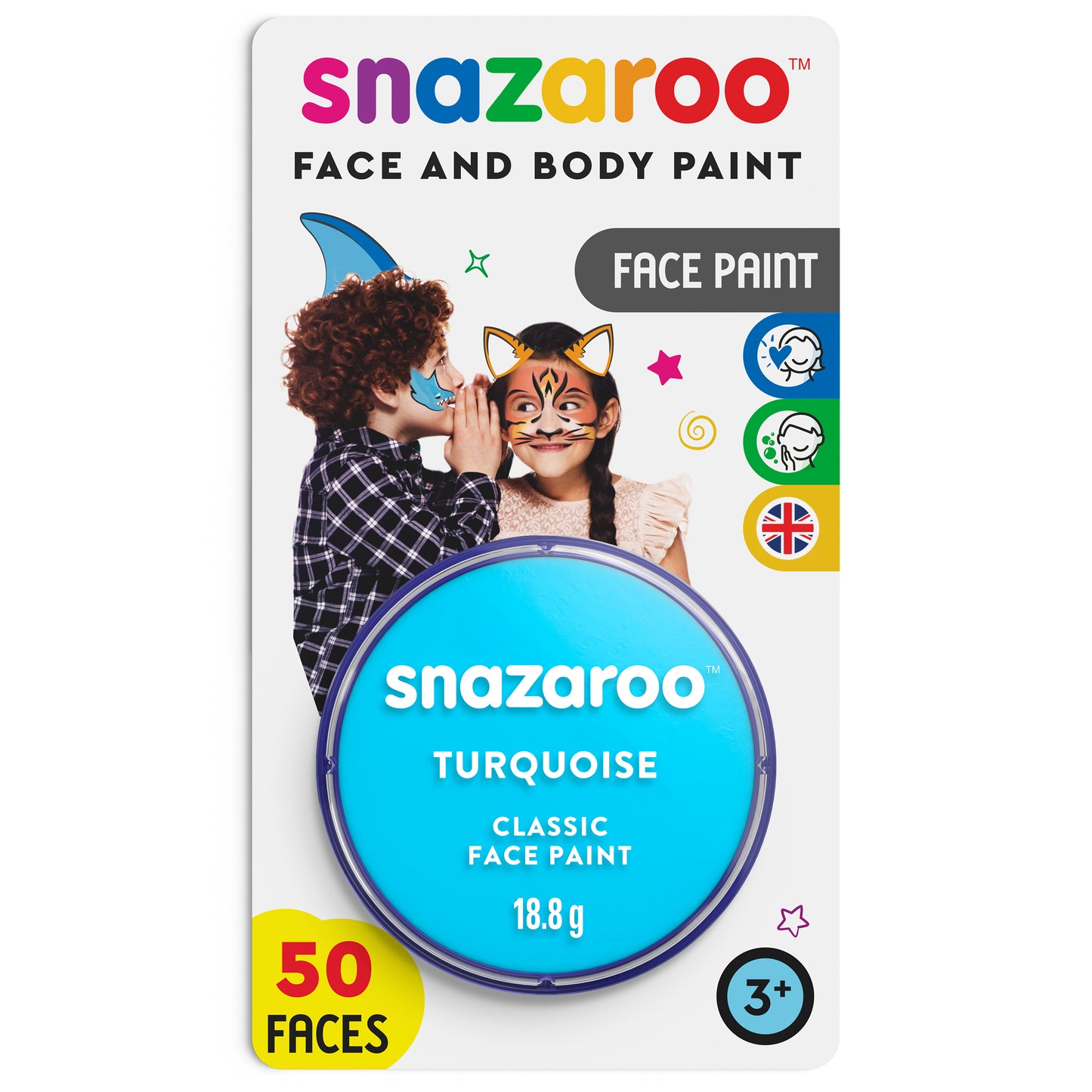 Snazaroo Face and Body Paint - Turquoise 18 ml