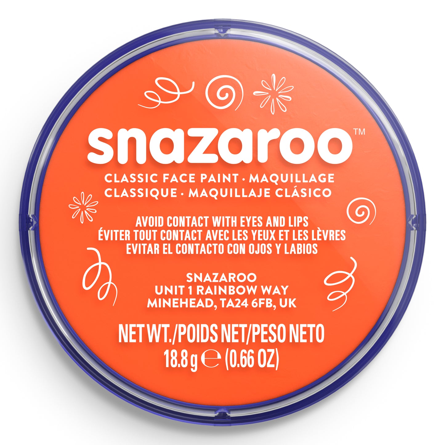 Snazaroo Face and Body Paint - Orange 18 ml