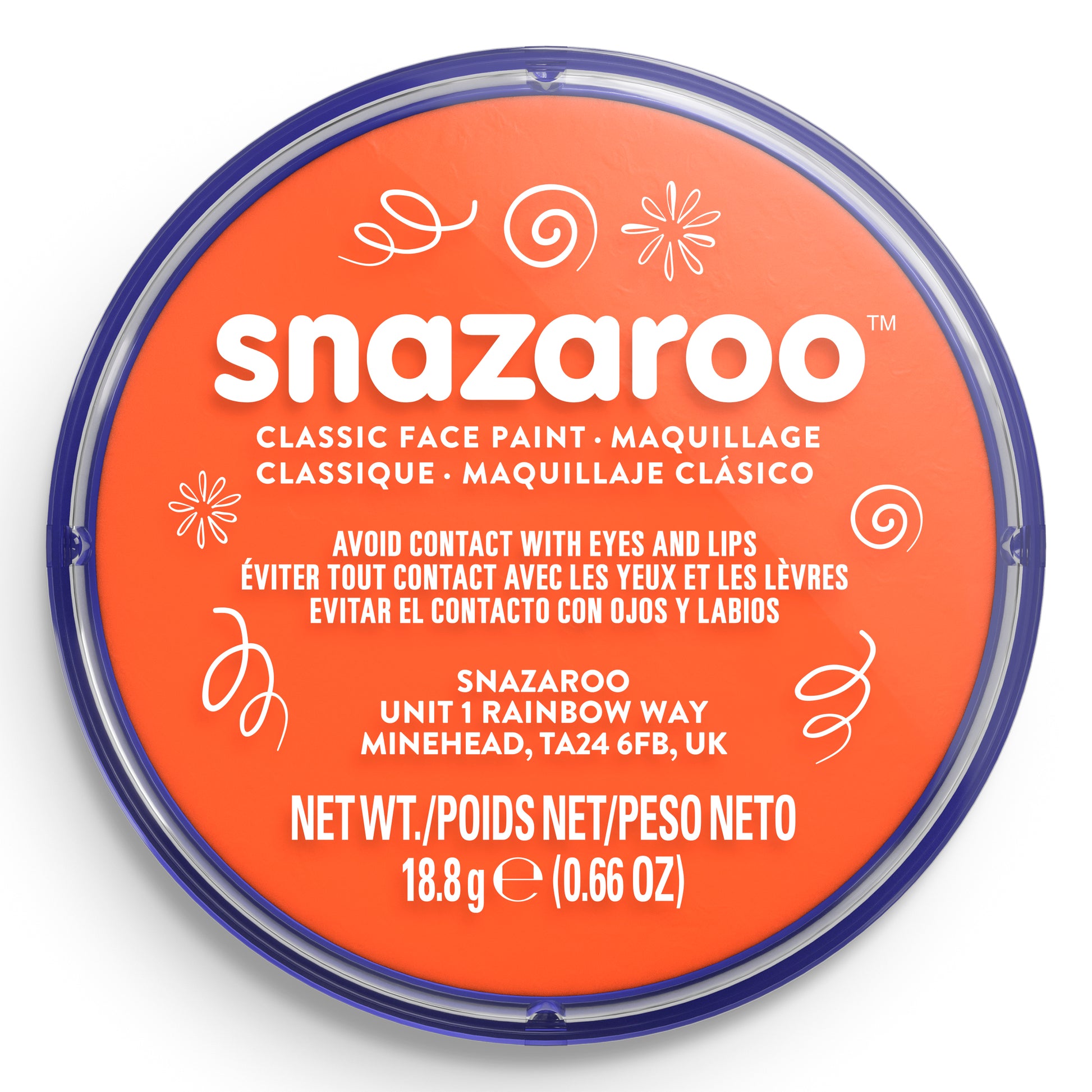 Snazaroo Face and Body Paint - Orange 18 ml