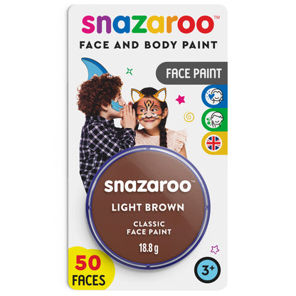 Snazaroo face and body paint - Light Brown 18 ml