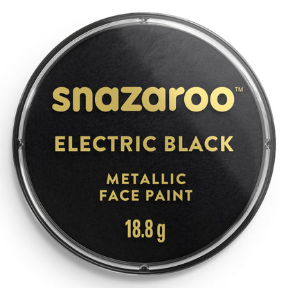 Snazaroo Metallic Face and Body Paint - Black 18 ml