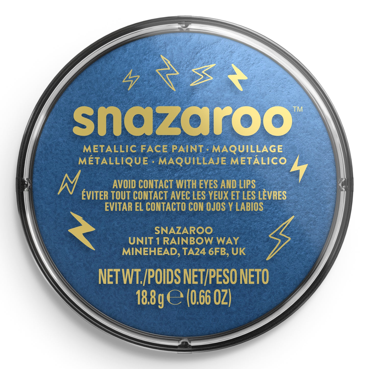 Snazaroo Metallic Face and Body Paint - Blue 18 ml