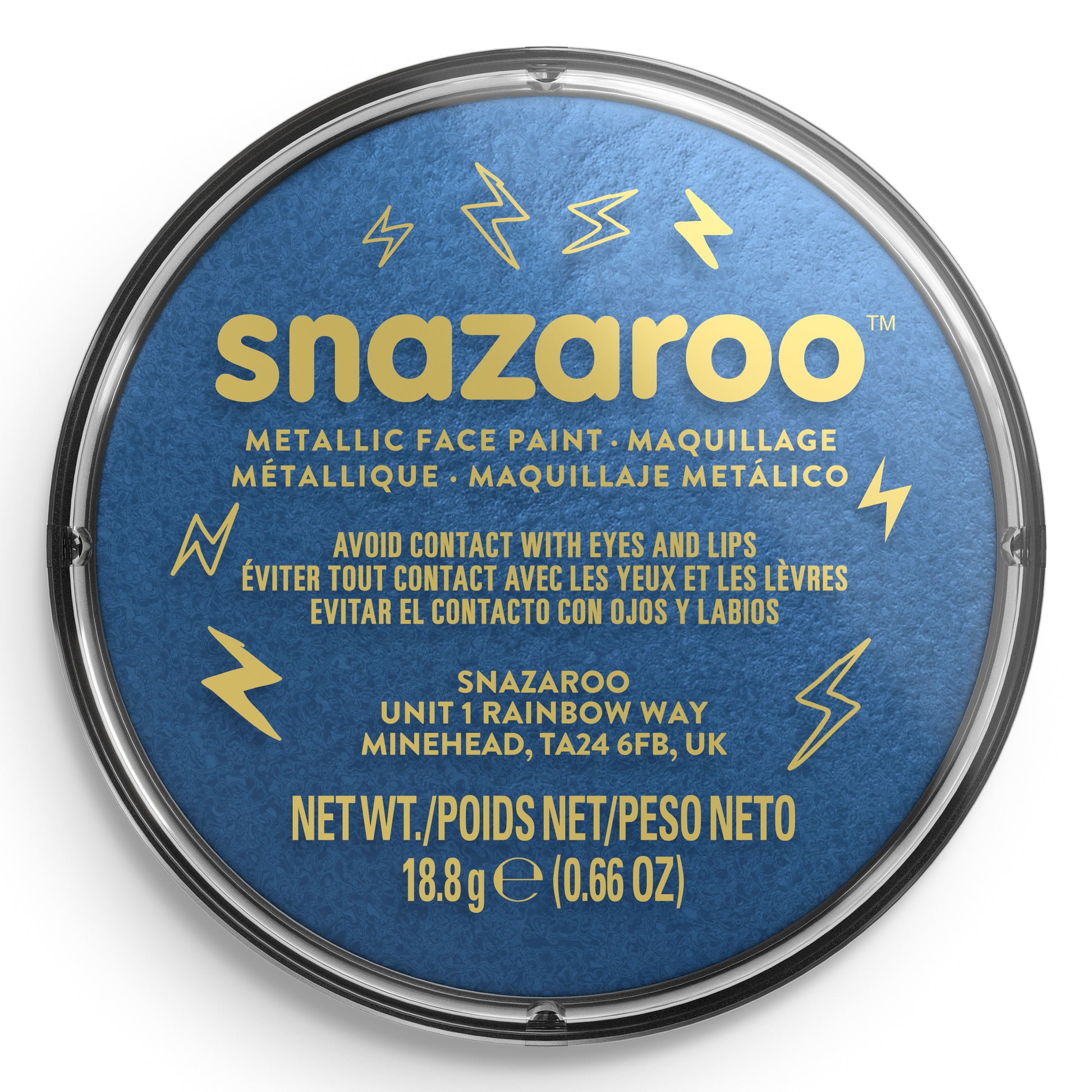 Snazaroo Metallic Face and Body Paint - Blue 18 ml