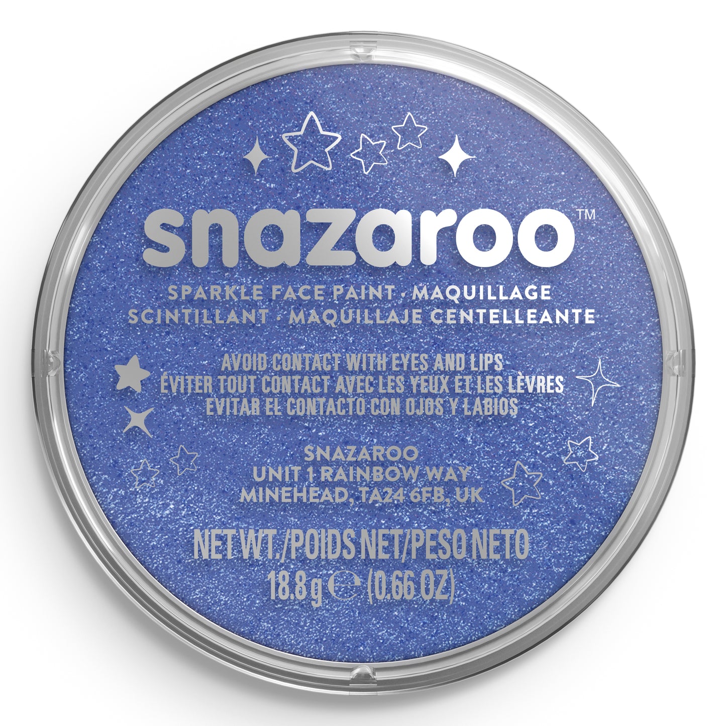 Snazaroo Face and Body Paint Shimmer - Blue 18 ml