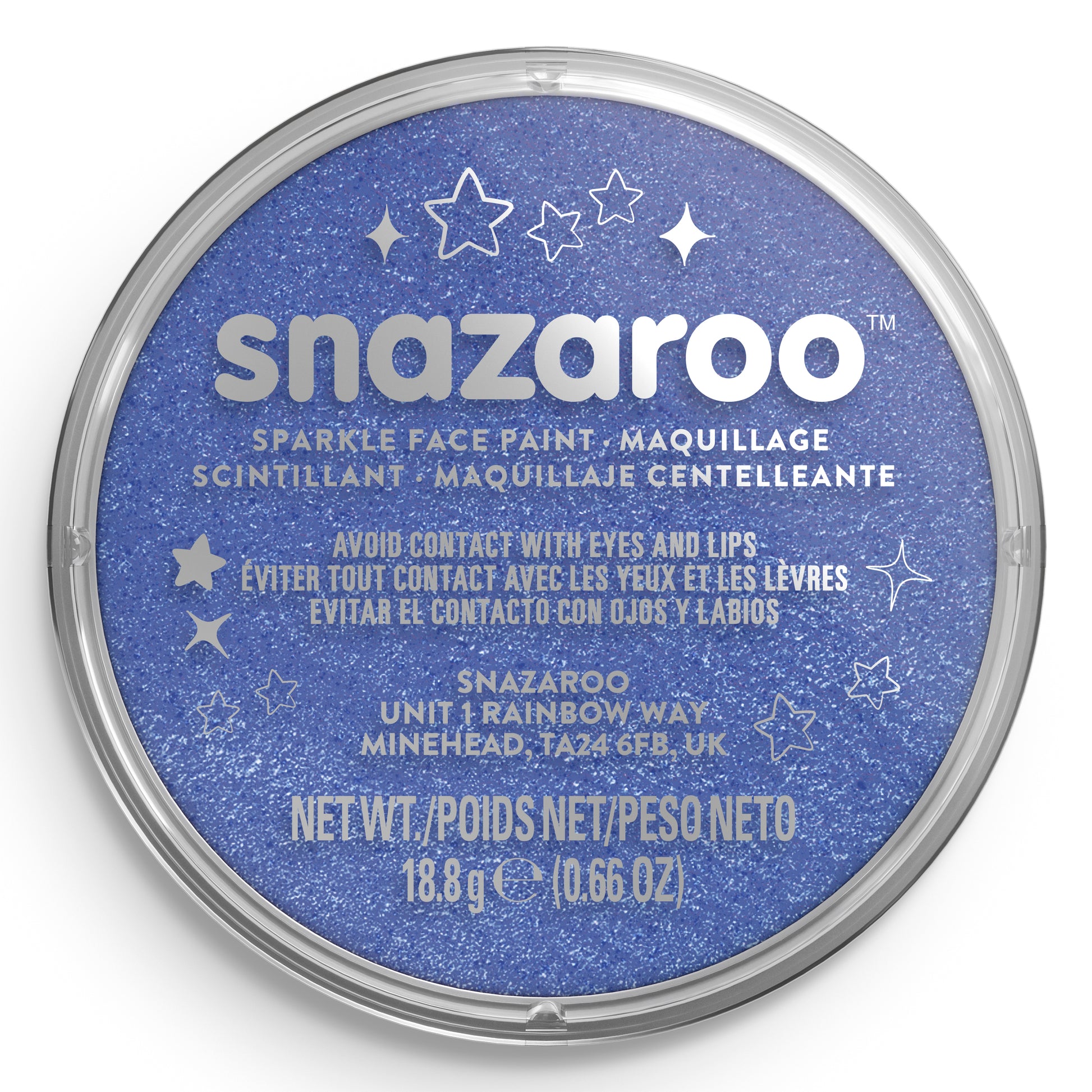 Snazaroo Face and Body Paint Shimmer - Blue 18 ml