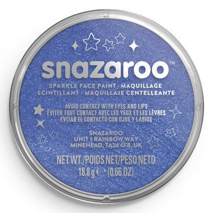 Snazaroo Face and Body Paint Shimmer - Blue 18 ml