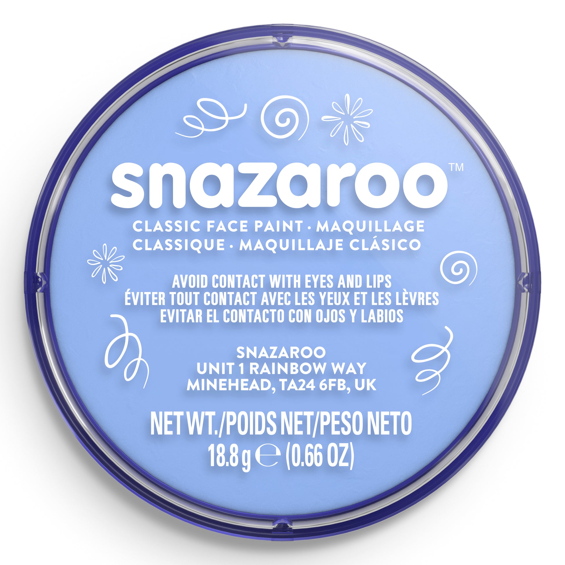 Snazaroo Face and Body Paint - Pale Blue 18 ml