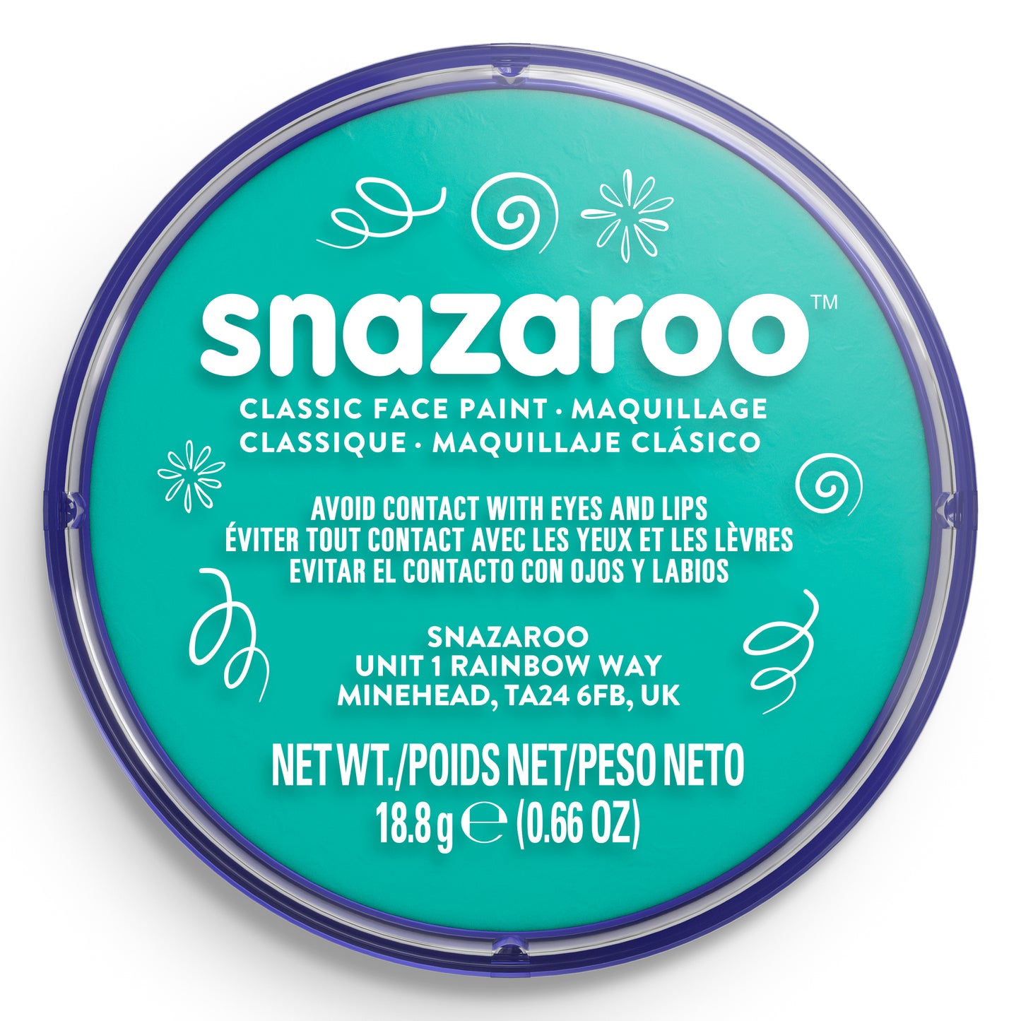 Snazaroo Face and Body Paint - Turquoise 18 ml