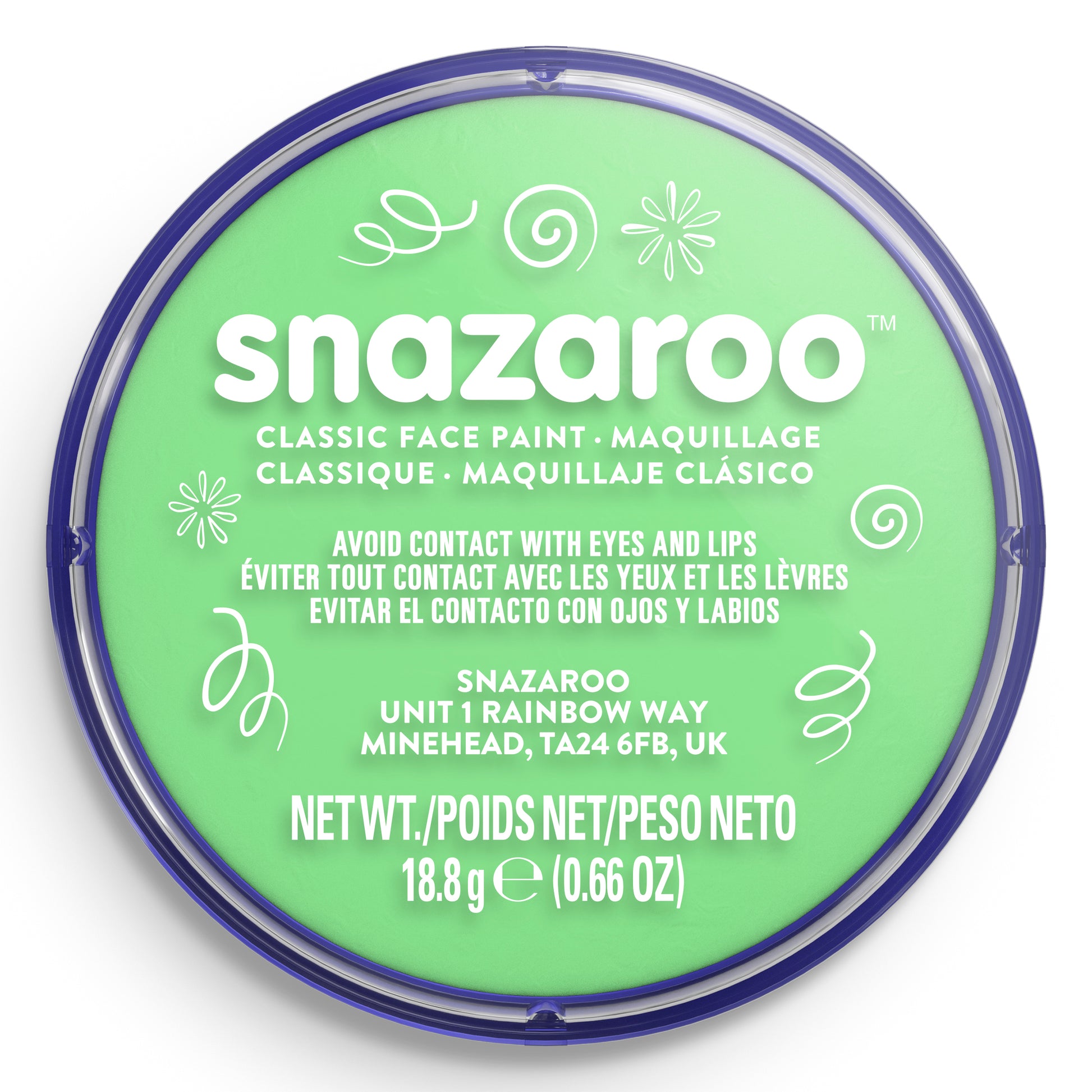 Snazaroo Face and Body Paint - Pale Green 18 ml