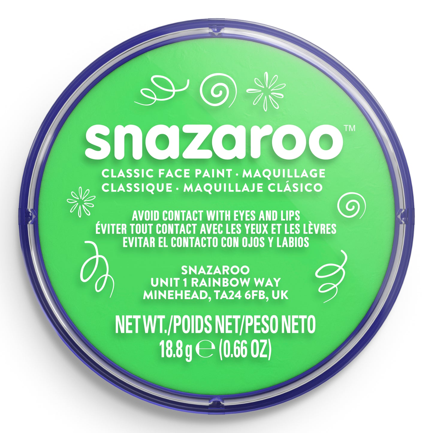Snazaroo Face and Body Paint - Lime Green 18 ml