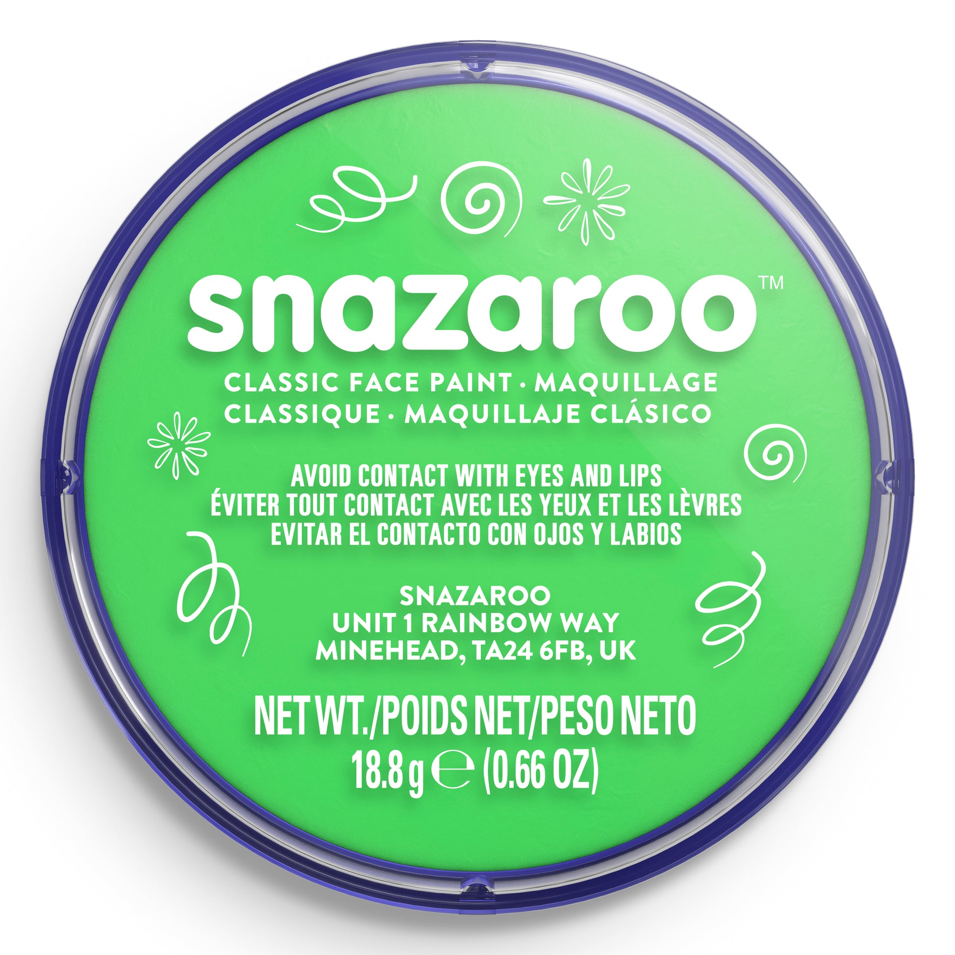 Snazaroo Face and Body Paint - Lime Green 18 ml