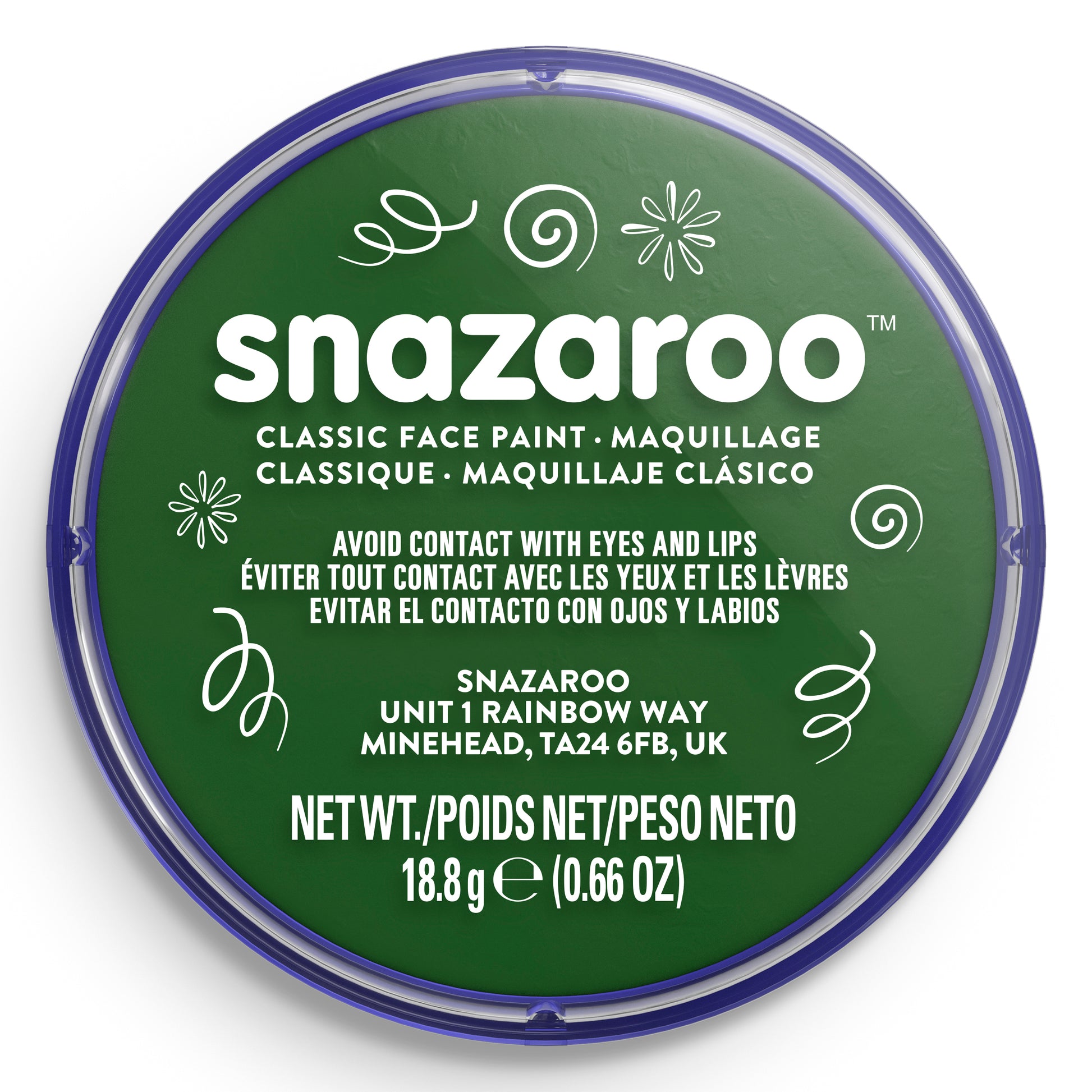 Snazaroo Face and Body Paint - Dark Green 18 ml