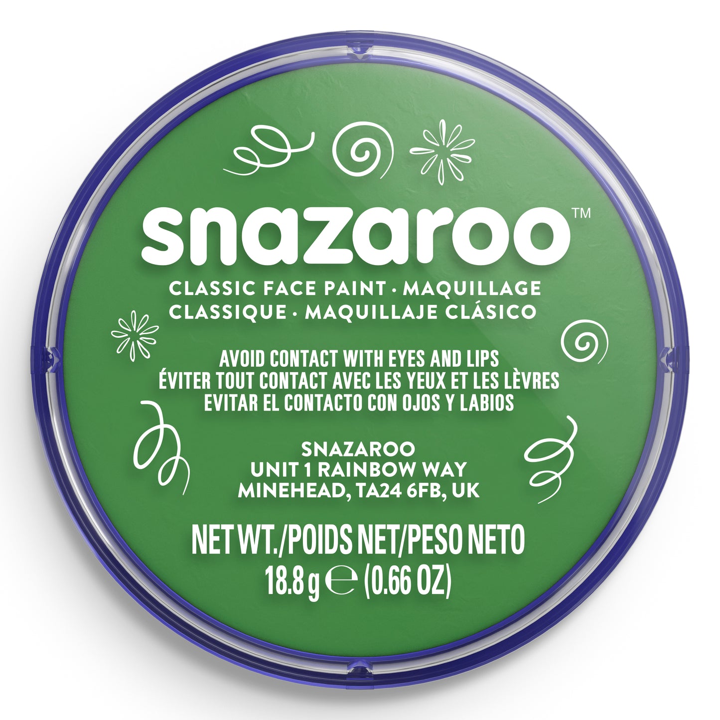Snazaroo Face and Body Paint - Grass Green 18 ml