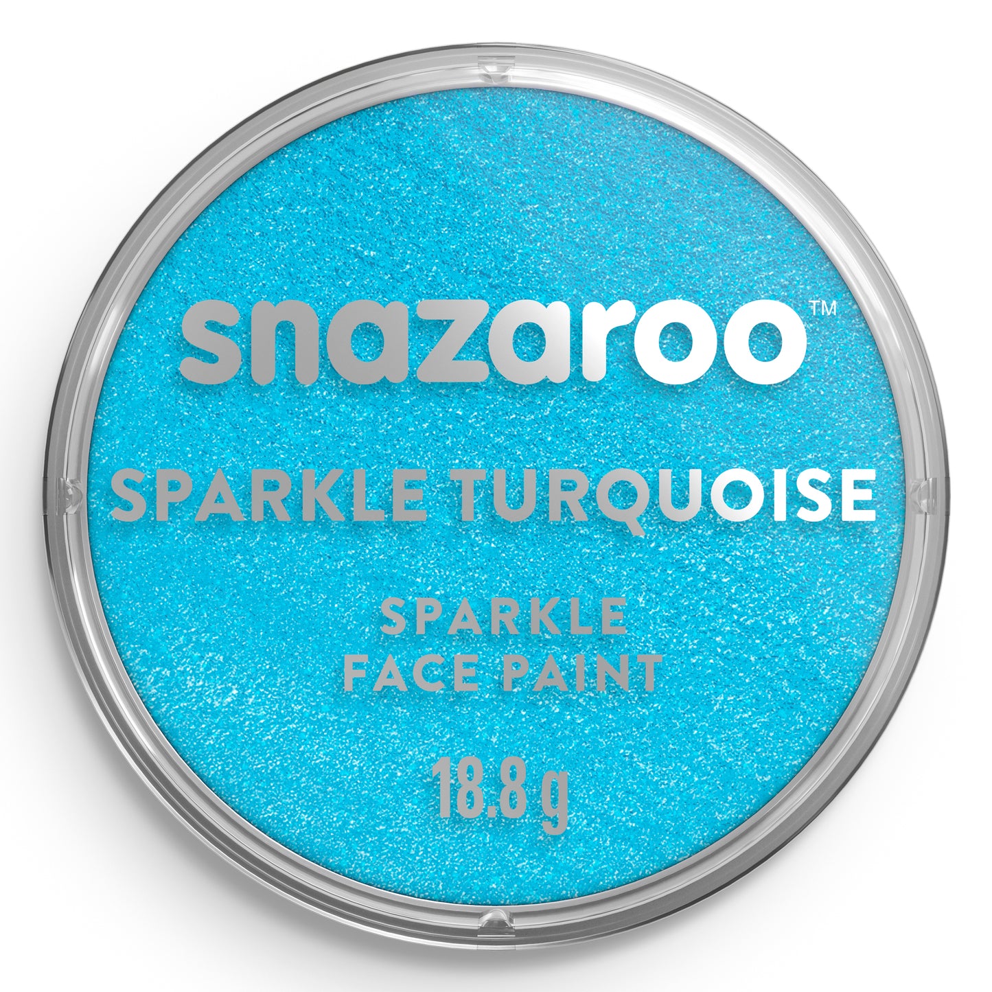 Snazaroo Glitter Face and Body Paint - Turquoise 18 ml