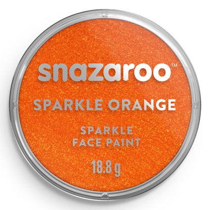 Snazaroo Face and Body Paint Sparkle - Orange 18 ml
