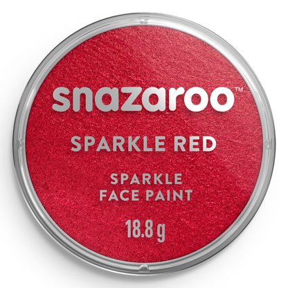 Snazaroo Face and Body Paint Sparkle - Red 18 ml