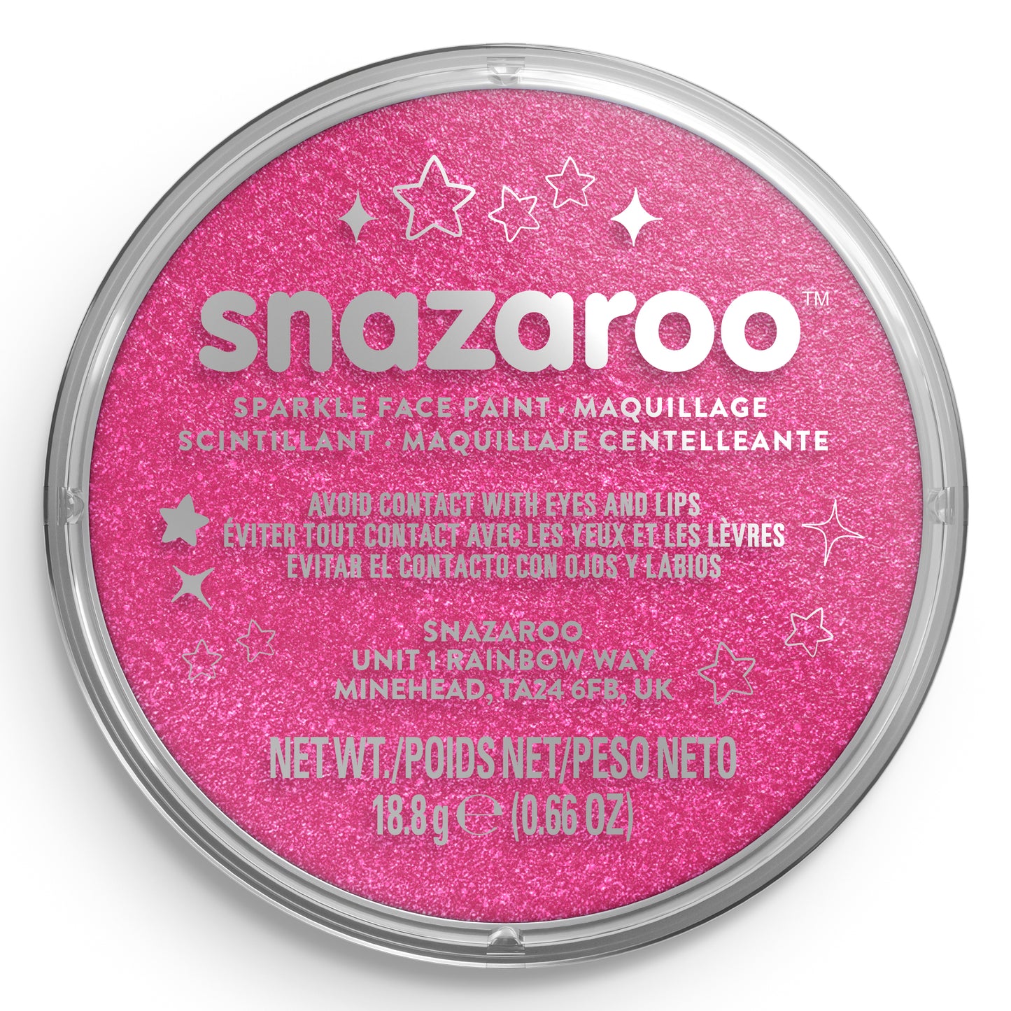 Snazaroo Face and Body Paint Sparkle - Pink 18 ml