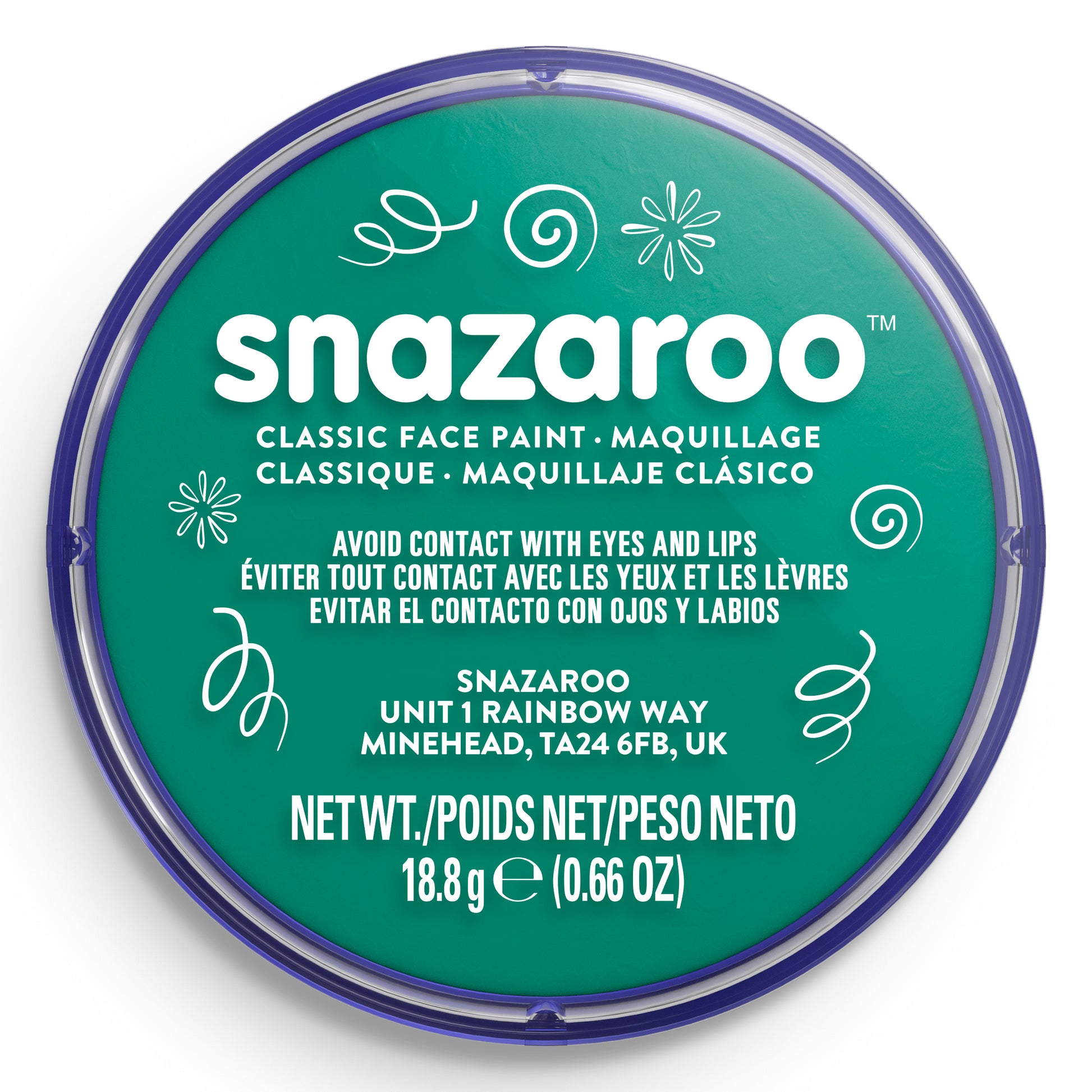 Snazaroo Face and Body Paint - Teal 18 ml