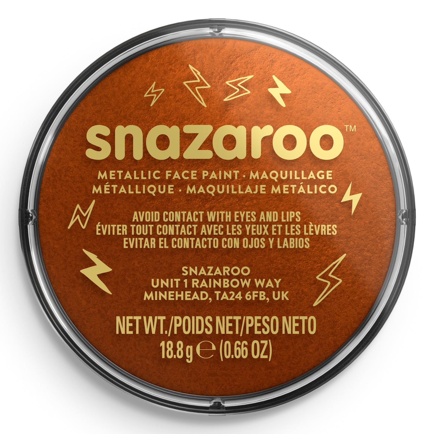 Snazaroo Metallic Face and Body Paint - Copper 18 ml
