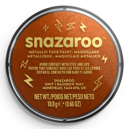 Snazaroo Metallic Face and Body Paint - Copper 18 ml