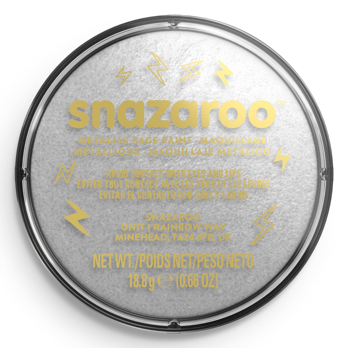 Snazaroo Metallic Face and Body Paint - Silver 18 ml