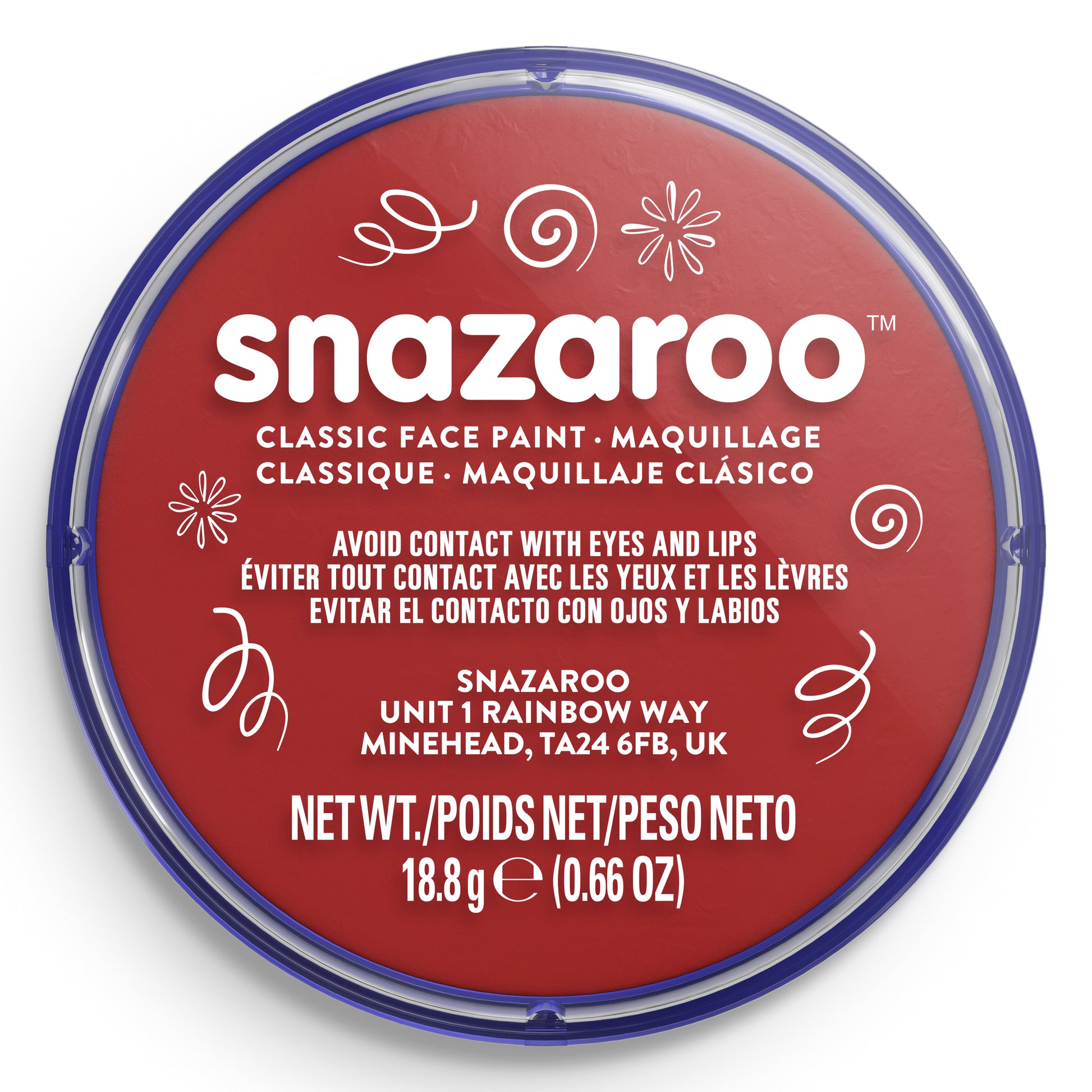 Snazaroo Face and Body Paint - Bordeaux 18 ml