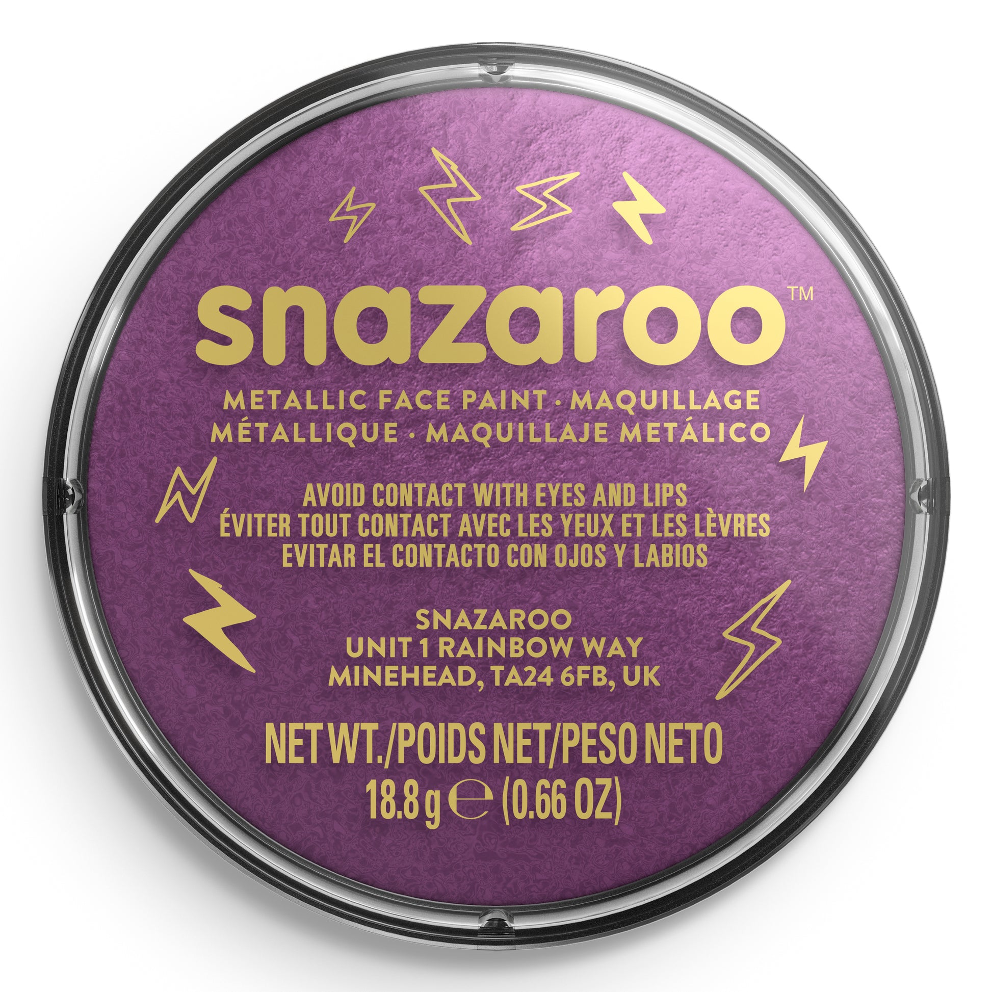Snazaroo Metallic Face and Body Paint - Purple 18 ml