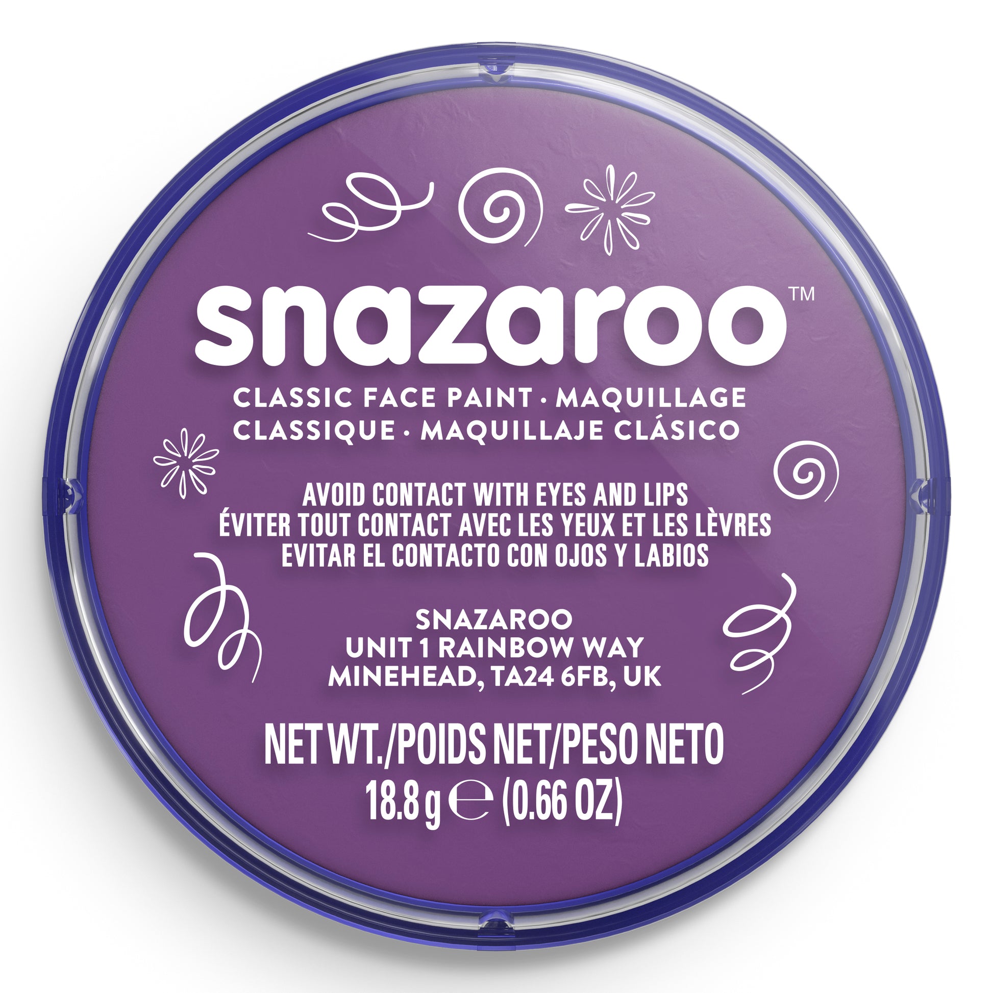 Snazaroo Face and Body Paint - Purple 18 ml