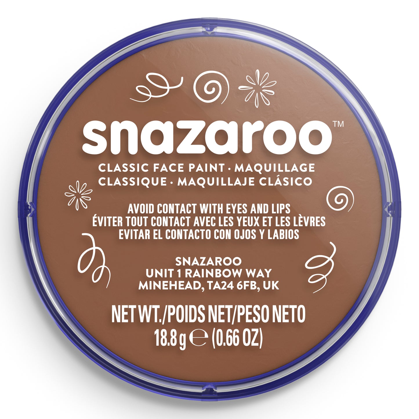 Snazaroo Face and Body Paint - Beige Brown 18 ml